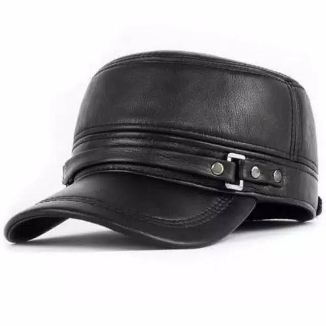 Topi komando asli kulit domba..