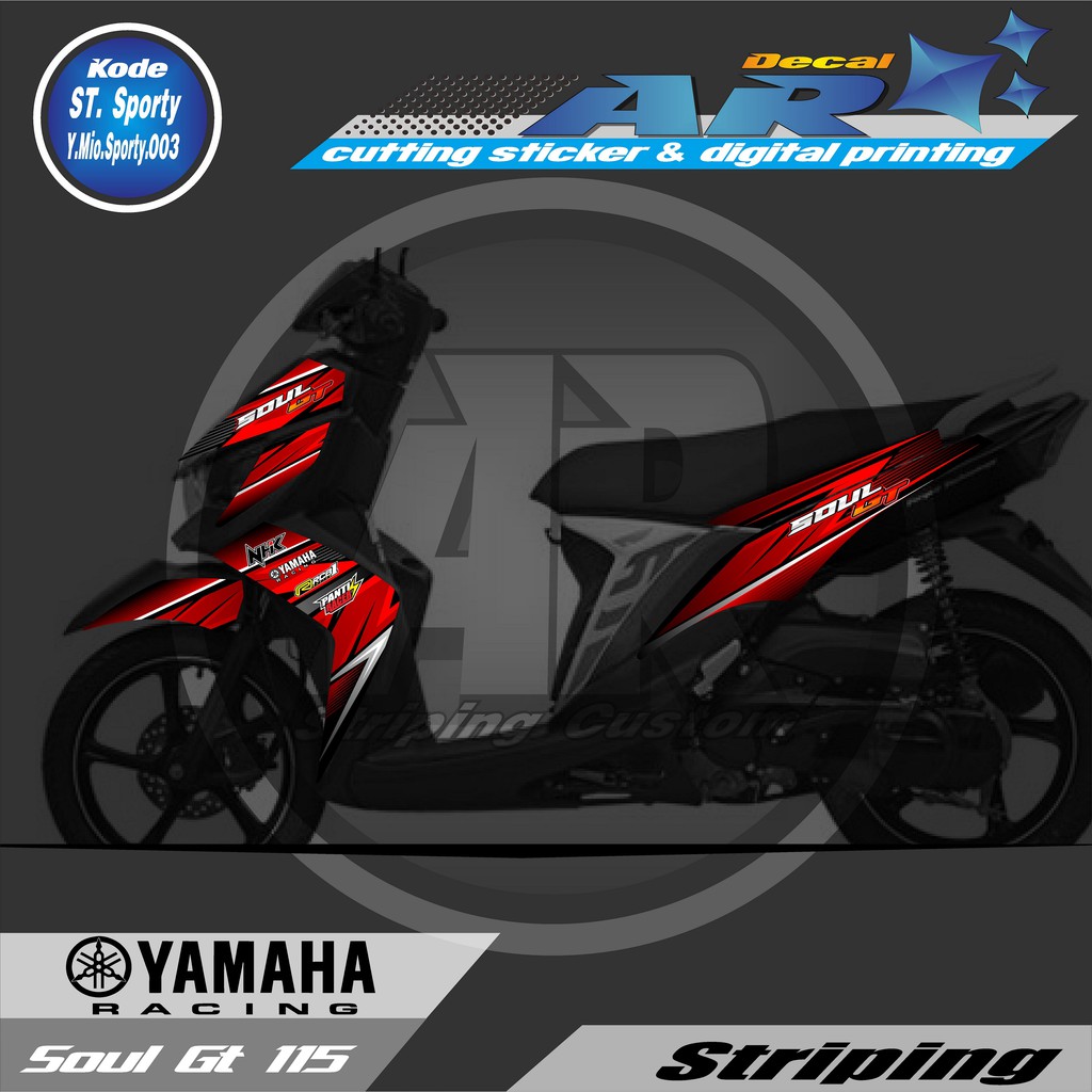 STRIPING MIO SOUL GT STIKER MOTOR MIO SOUL GT STIKER MIO SOUL GT 01 Shopee Indonesia