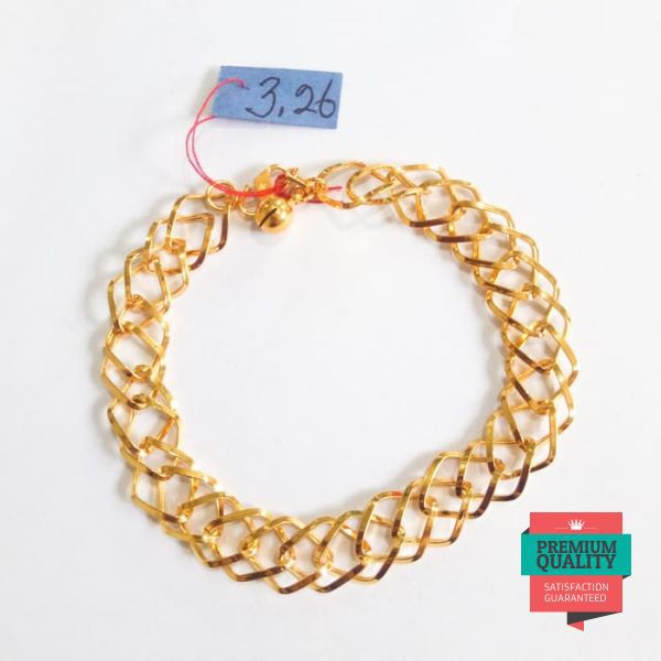 Terlaris Gelang sisik naga emas asli Elegan