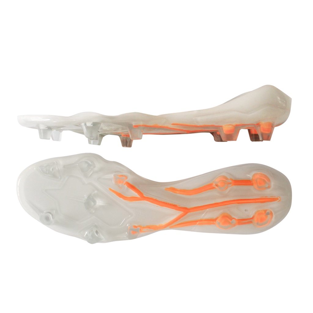 Outsole / Sol Sepatu Bola Adidas Predator Putih Garis Orange Stabilo