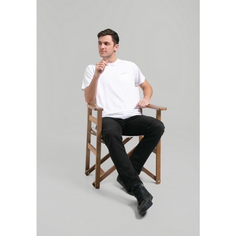 [100% ORIGINAL 0722] KAOS POLOS BERKANTONG 3SECOND PRIA WARNA PUTIH MERAH  NAVY HITAM