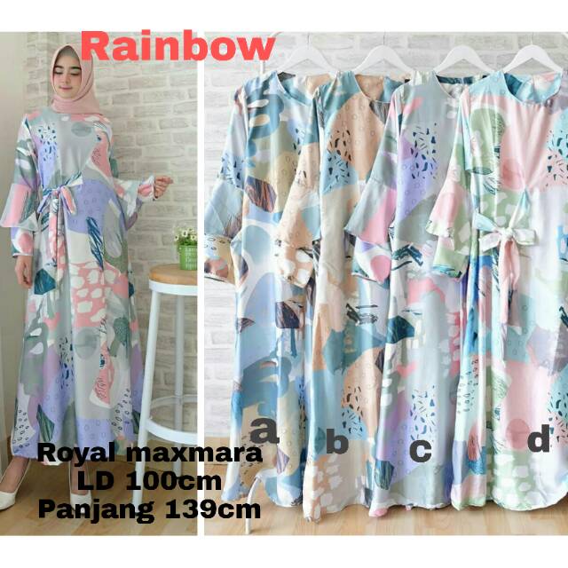 Gamis batik renda pastel sj