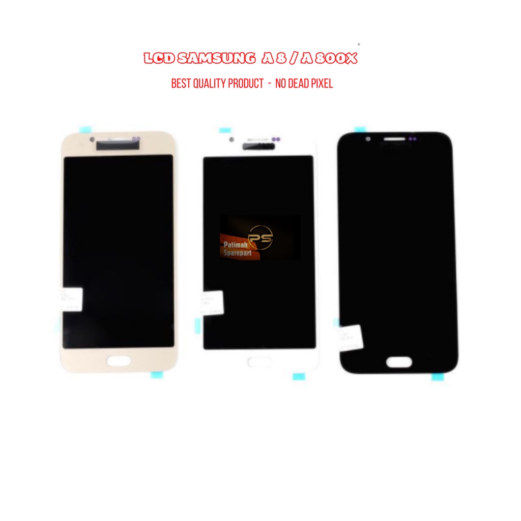LCD SAMSUNG A8  A 8  SM-A 800X OLED + TOUCHSCREEN - GOLD