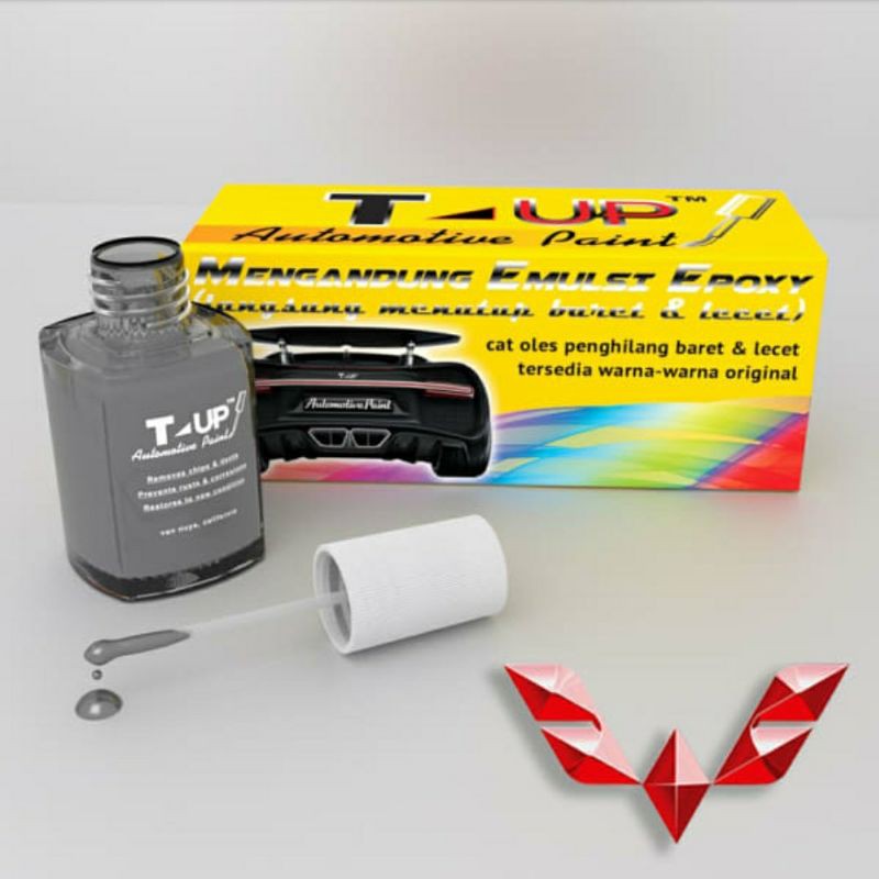 T-UP CAT OLES WULING AURORA SILVER CONTOH CAT AURORA SILVER WULING ALMAZ SAMPLE CAT WULING SILVER