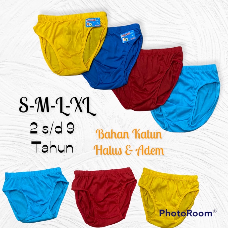 3pcs Celana Dalam Anak TK SD - Celana Dalam Anak Cowok TK - SD