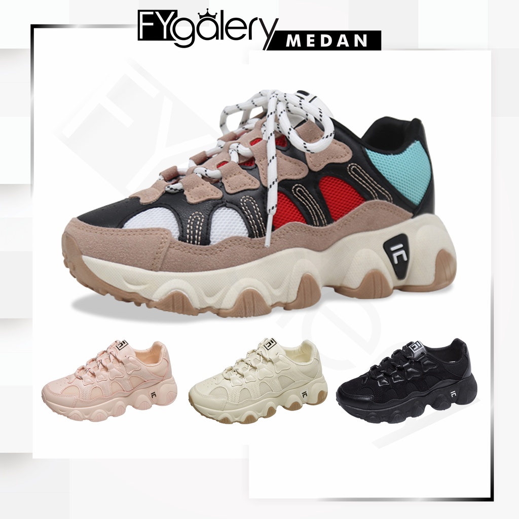 FygaleryMedan SHS030 Sepatu Sneakers Olahraga OOTD Wanita Ulzzang Korea Style Woman Sport Fashion Shoes Murah