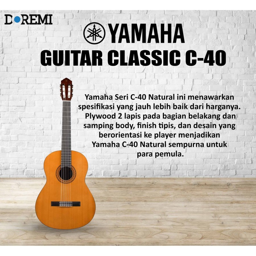 Gitar Klasik Yamaha C-40/ C40 / C 40 Yamaha Gitar Clasik C40 + Case