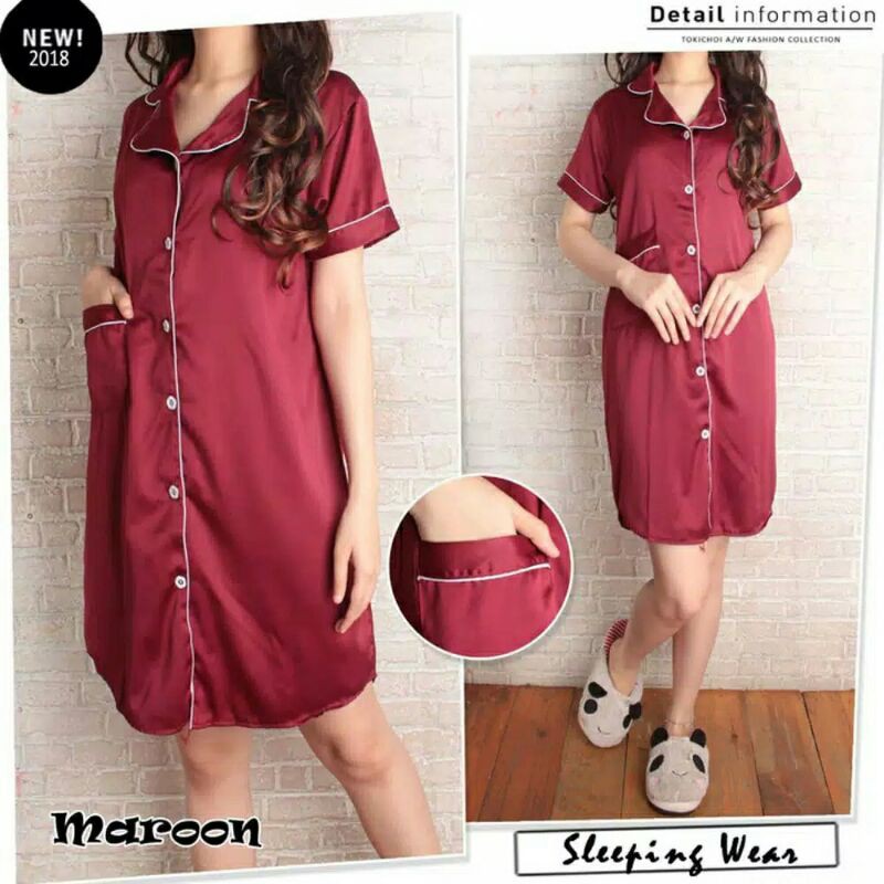 Baju Tidur Satin Dewasa/Daster Satin/Baju Tidur Wanita