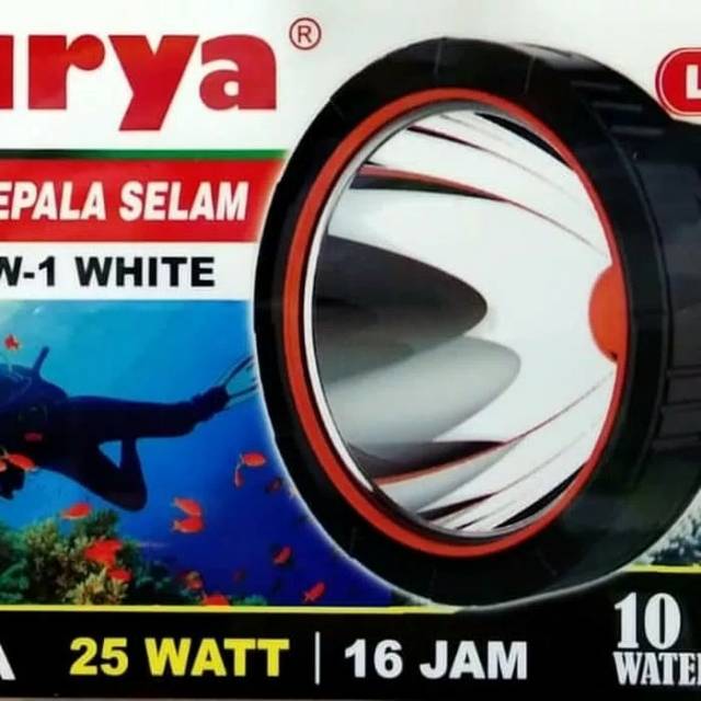 Lampu Senter Kepala Selam Led Surya 25W
