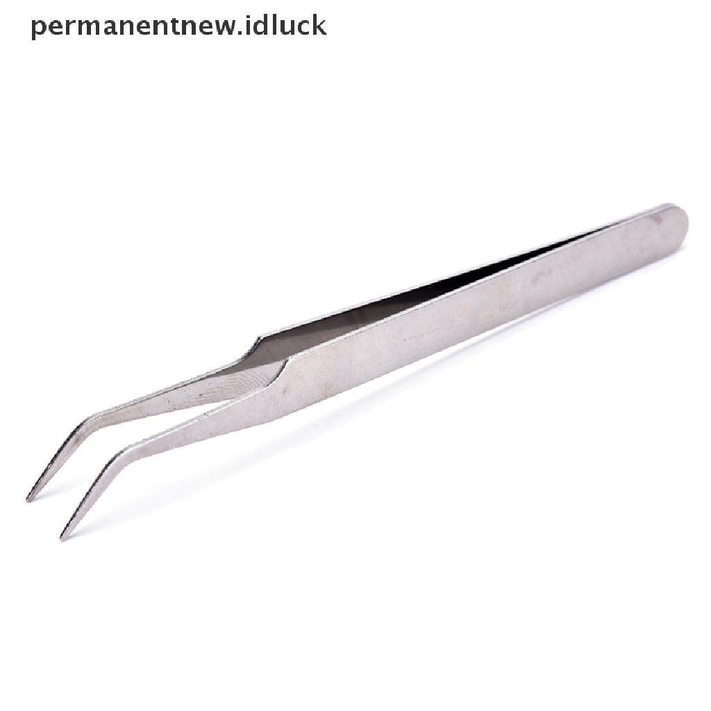 2 Pcs Pinset Pick Bulu Mata Bahan Stainless Steel Untuk Nail Art