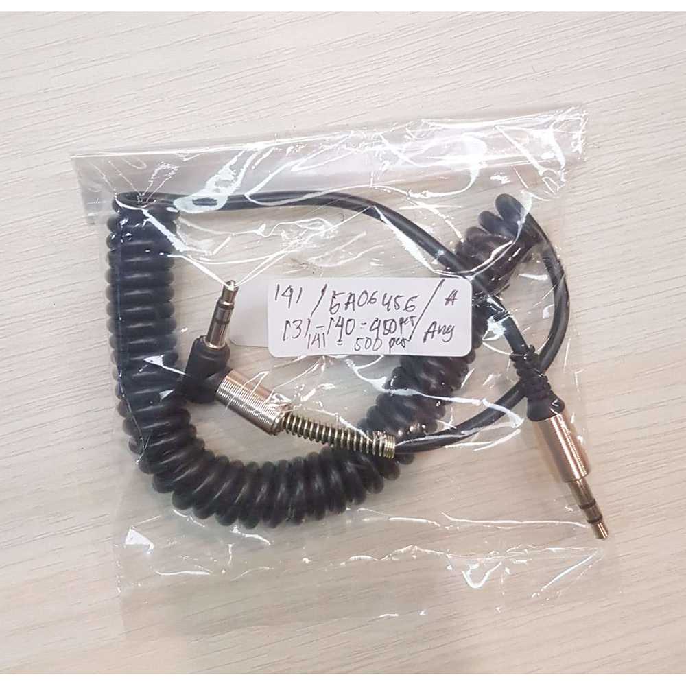 Taffware Kabel Audio AUX 3.5mm Spring L Jack 1.5m - ZHY43938