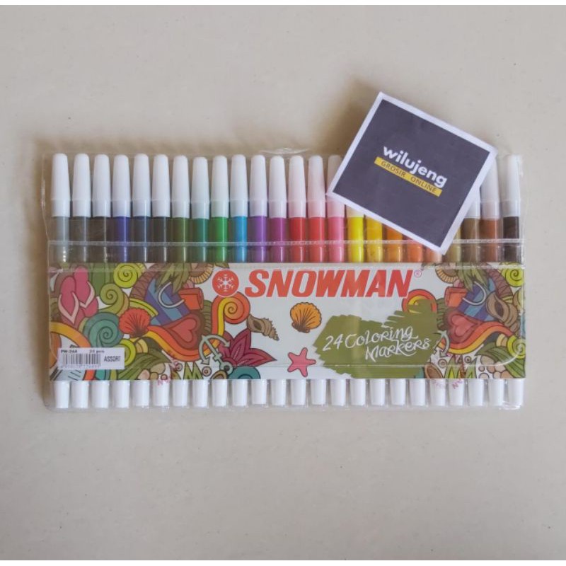 

Spidol Pencil Marker Snowman PW 24 A (set) (285gr)