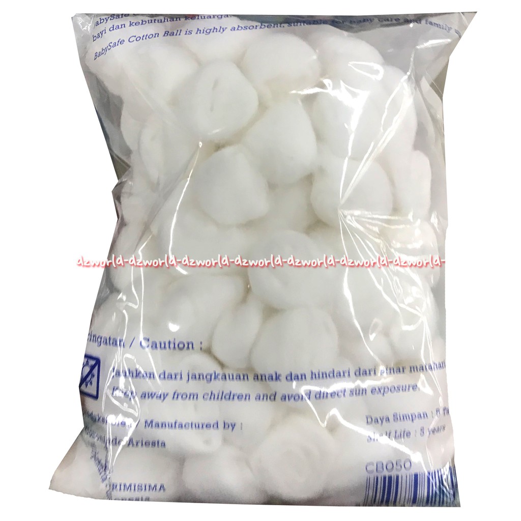 Baby Safe Baby Cotton Balls Kapas Bayi bola kapas terbuat dari 100% kapas murni yang aman higienis