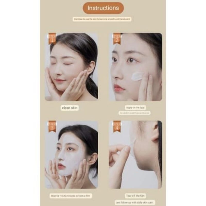 Medan termurah Masker wajah bosuya/egg shell yeast mask cream bosuya