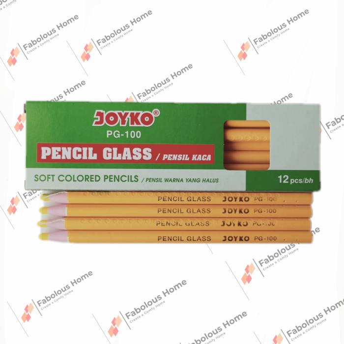 

Aman Terlaris Pensil Glas Kaca Joyko Dermatograph Pg100 Pensil Warna Kuning Gilaa!!!