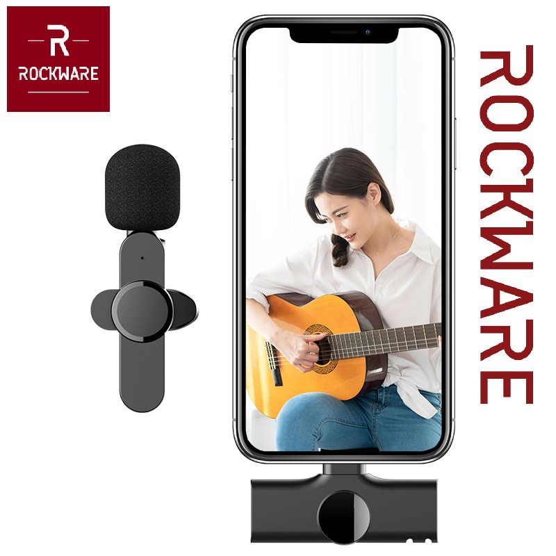 ROCKWARE Microphone Clip-On Mini Portable Lavalier - Type C