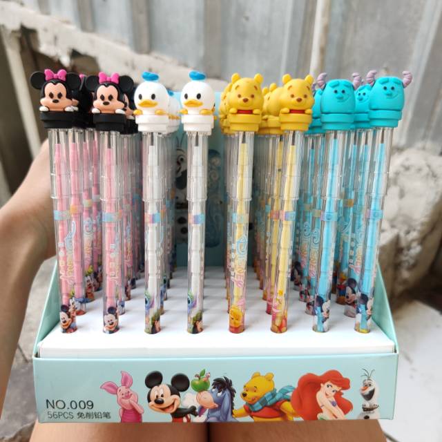 

ISI 56 PCS Pensil Lantu Unik Bongkar Pasang Karakter sumsum LUCU BANGET