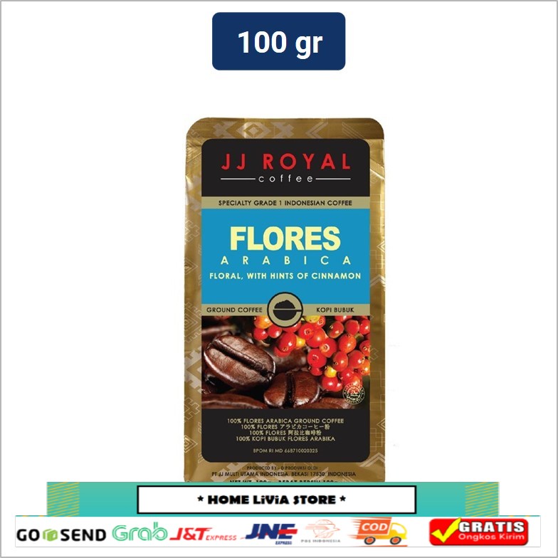 

JJ Royal Coffee Flores Arabica Ground Bag 100gr