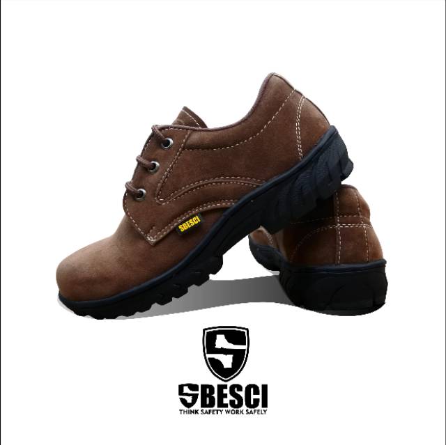 Sepatu Safety Pria Ujung Besi SBESCI Type 022 Low Model