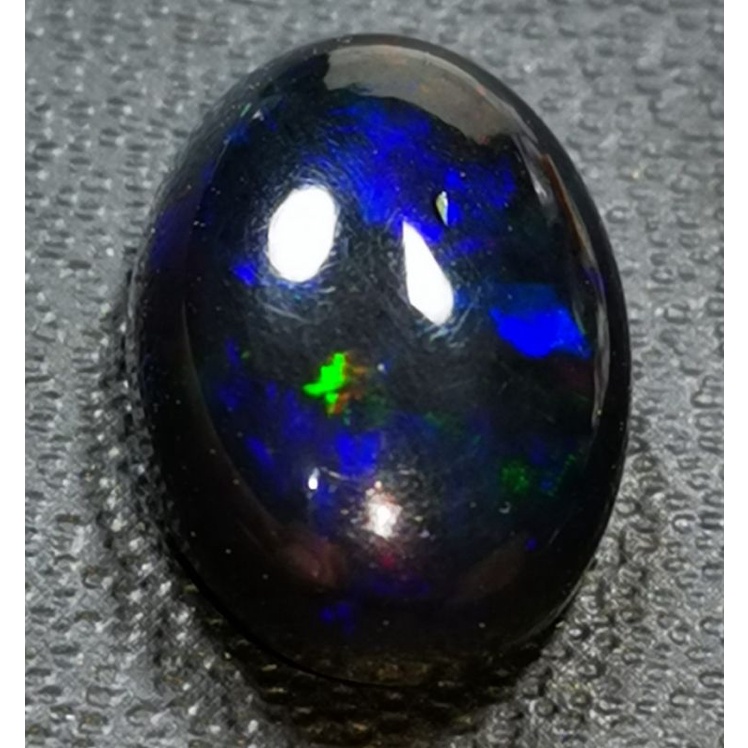 BATU AKIK NATURAL BLACK OVAL