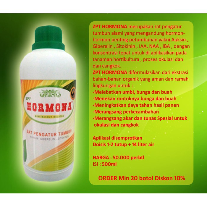 ZPT HORMONA isi 500ml Merangsang Perkecambahan, Akar dan Tunas untuk Semua Jenis Tanaman