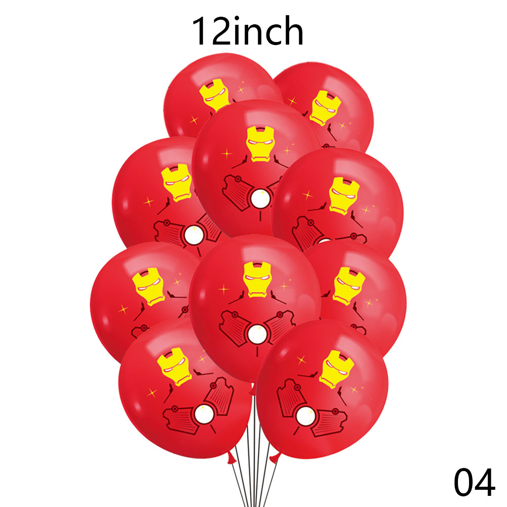 8 / 10 / 12 / 16 Pcs Balon Lateks Desain Batman Iron Man Hulk Ukuran 12 Inch Untuk Dekorasi Pesta