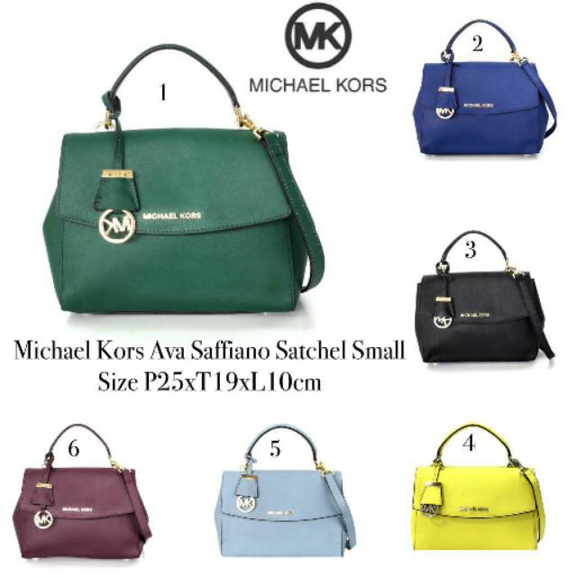 Michael Kors Ava Saffiano Satchel Small tas slingbag original authentic asli crossbody selempang bag