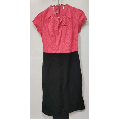 PL dress polka kerah V