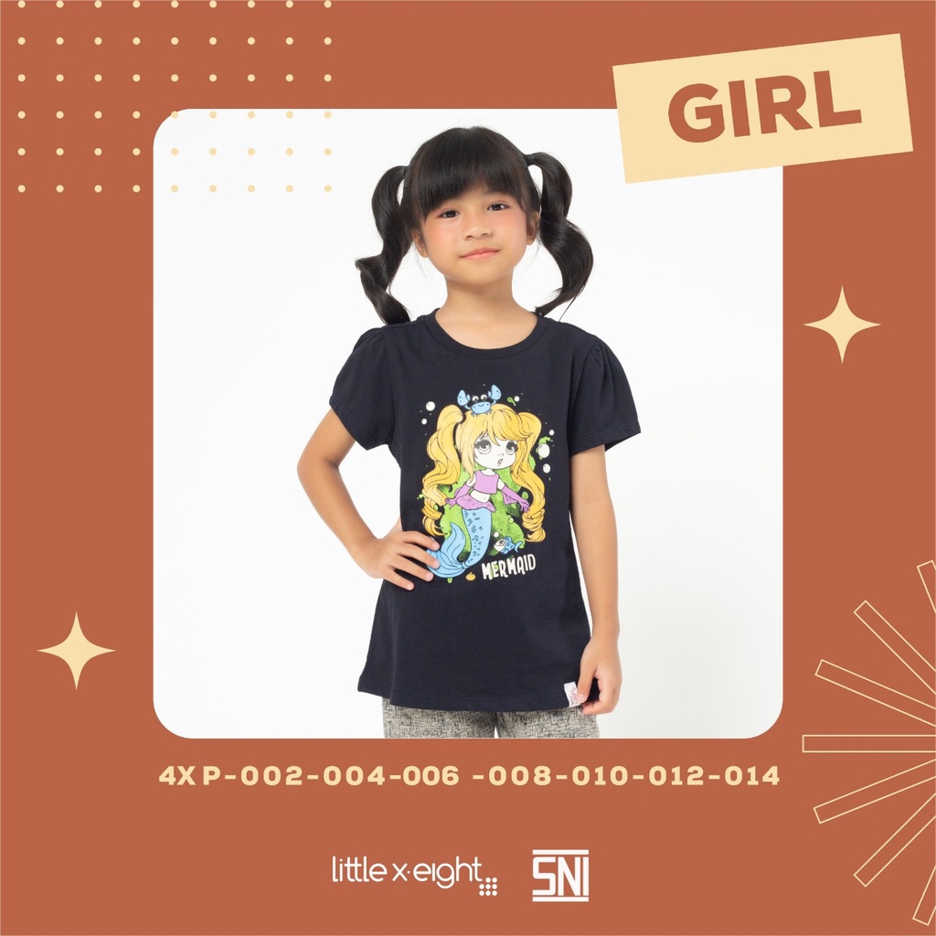 Little X eight Girl Nanda T-Shirt - Baju Bobo Anak Cewe