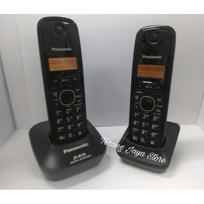 

Telepon Wireless Panasonic KX-TG3412 (2.4Ghz) (2 handset) Hitam
