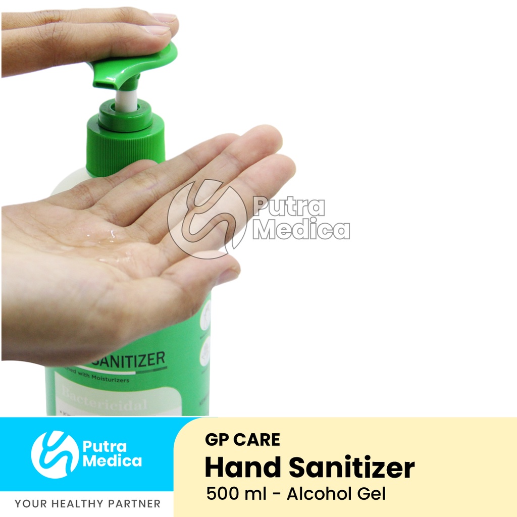 GP Care Hand Sanitizer Antiseptic Alcohol Gel - 500ml / Hand Rub / Aseptan / Pembersih Kuman