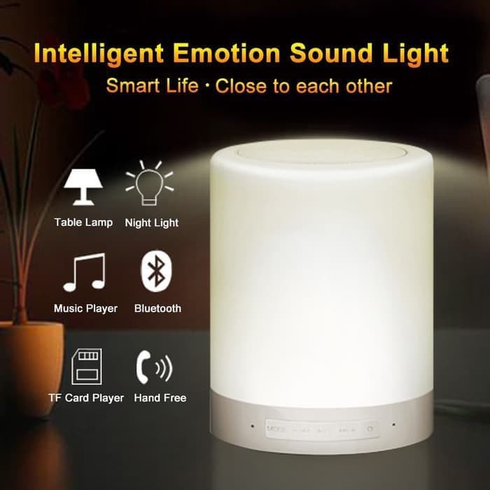 Speaker BLUETOOTH LED Mini CL671 With Lamp SMART TOUCH Portable SMART Grosir CL-671