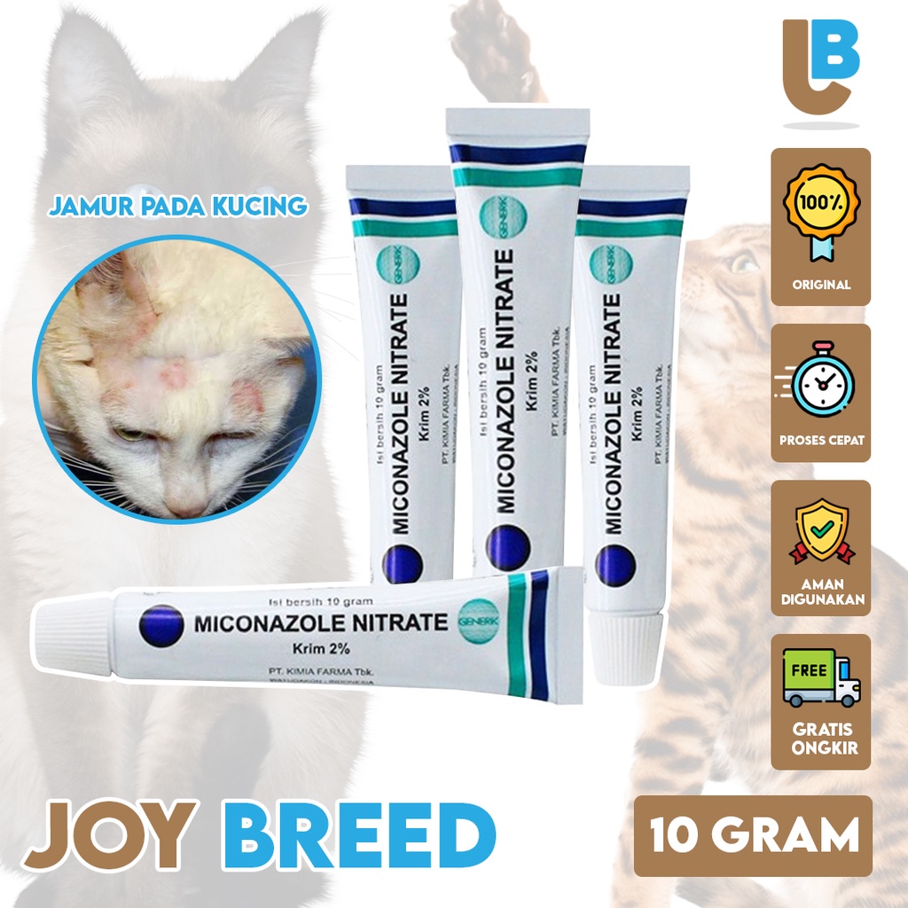 OBAT JAMUR KUCING MICONAZOLE NITRATE 2% CREAM SALEP ANTI JAMUR KUCING