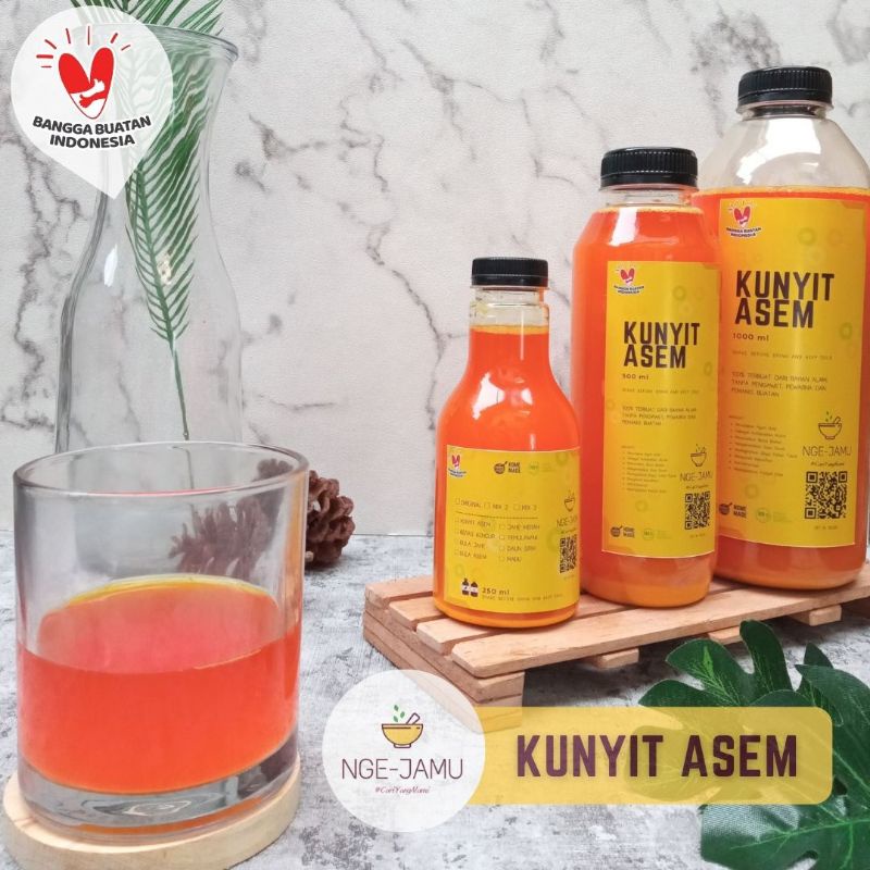 

Jamu Kunyit Asem Botol 250/500/1000 ml 100% Alami Home Made