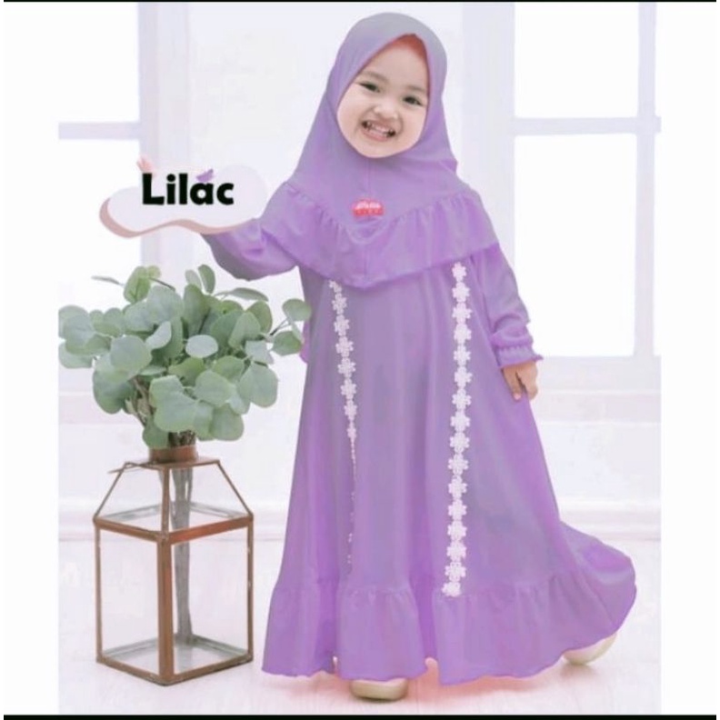 SET GAMIS ANAK TERBARU JERSEY NABILA SERIES PREMIUM 1-9TAHUN/GAMIS ANAK PEREMPUAN/MODEL GAMIS ANAK