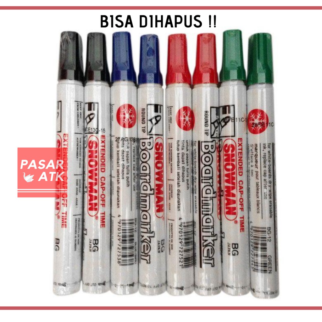 

SPIDOL SNOWMAN WHITEBOARD BG-12 (BISA DIHAPUS)