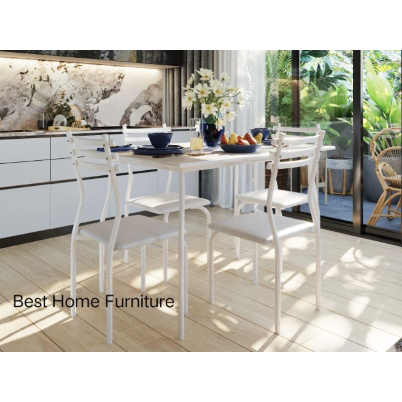 Meja Makan Besi Minimalis Luna