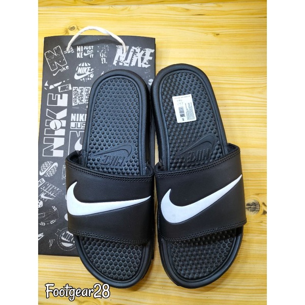 SANDAL NIKE SLIDE CEKLIS WHITE PRIA/WANITA / Sandal Selop Nike Benassi White