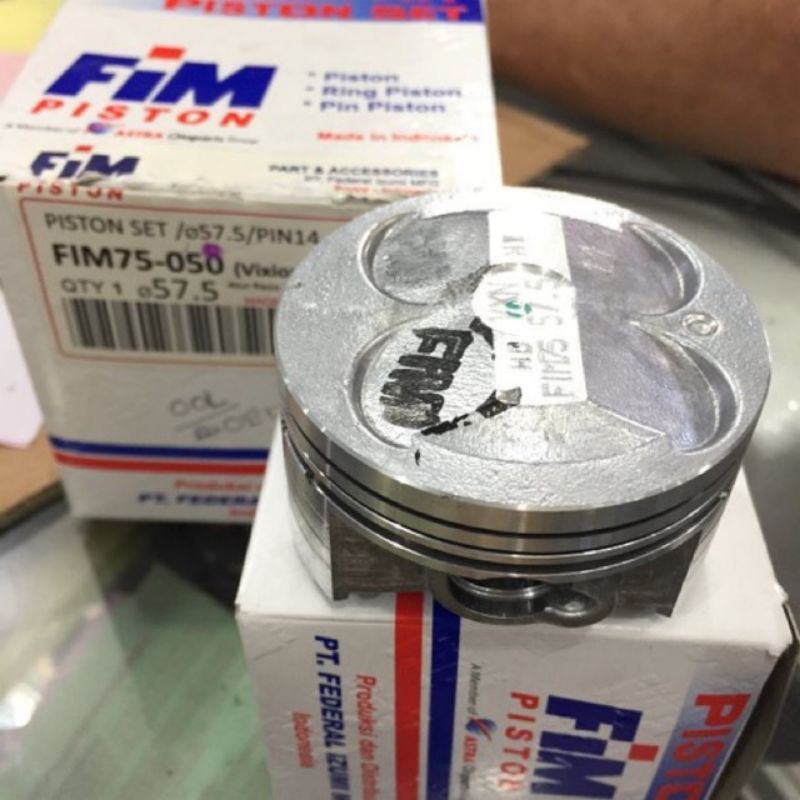 Piston seher Fim Jenong mx king mx lama vixion 57 57.5 58 58.5 59 59.5 60mm pin 14