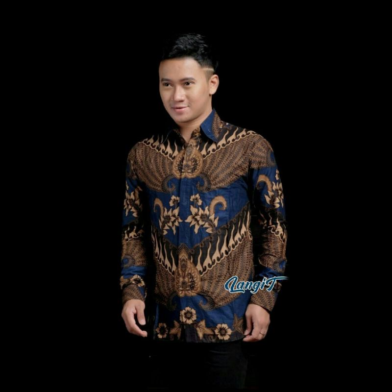BATIK JUMBO BIG SIZE JUMBO M,L,XL,XXL,3XL,4XL,5XL,6XL,7XL,8XL,9XL,10XL,MURAH BATIK JUMBO COUPLE-MAHKOTA BIRU