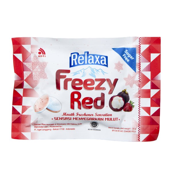 RELAXA Freezy Red Sugar Free Mint Candy 25gr
