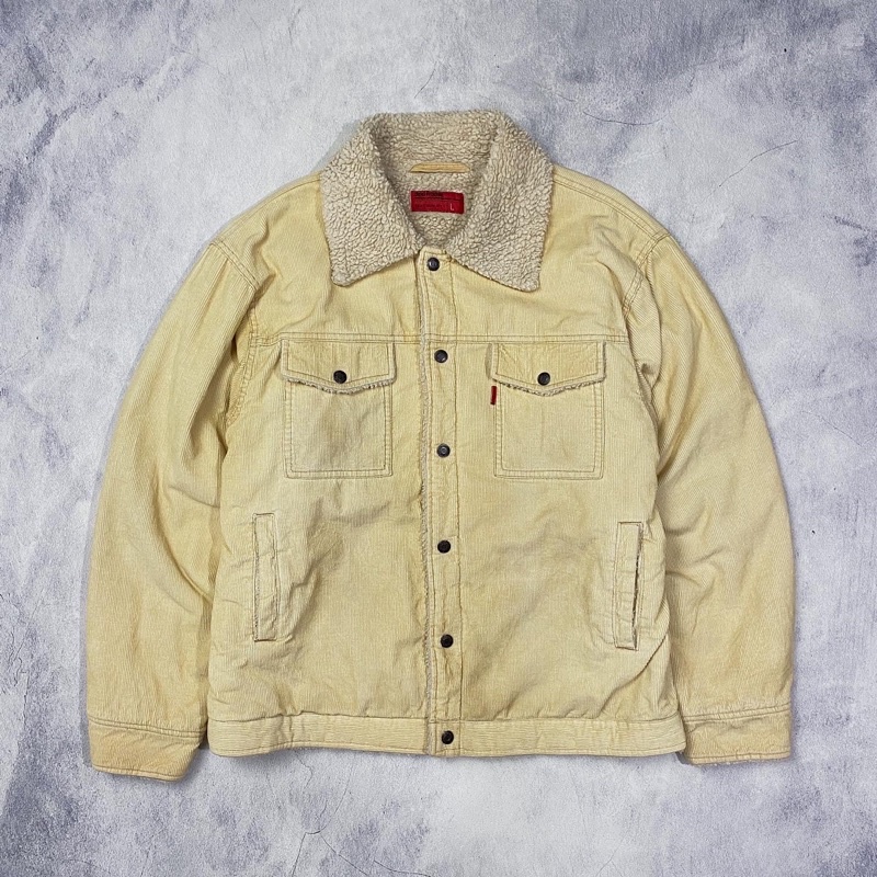 Dog House Corduroy Sherpa Trucker Jacket