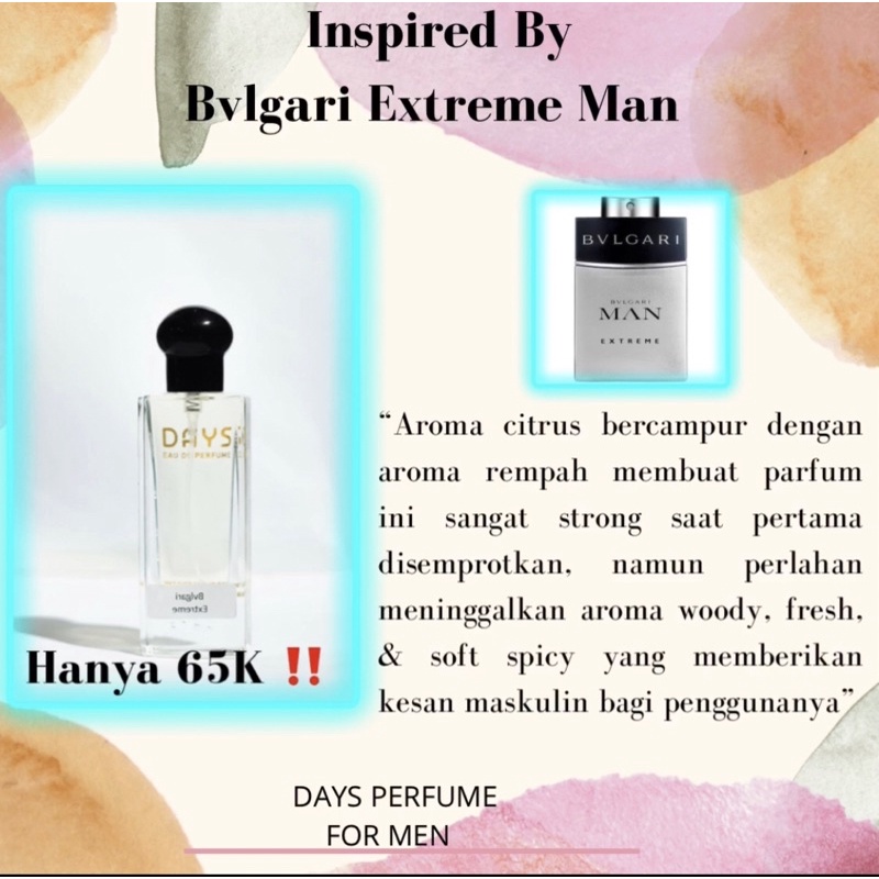 DAYS PERFUME INSPIRED BY BVLGARI EXTREME MAN