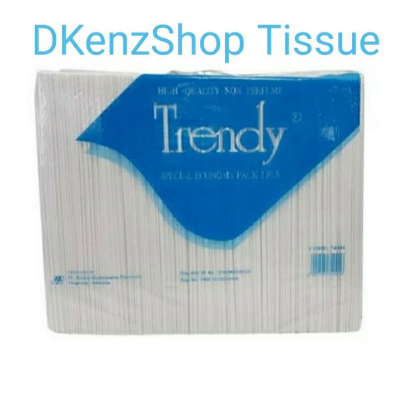 Tissue Special Economy 2 ply Merk Trendy Biru 800 gram isi 1000 lembar sudah terdaftar dikemenkes , High quality tisue ekonomis