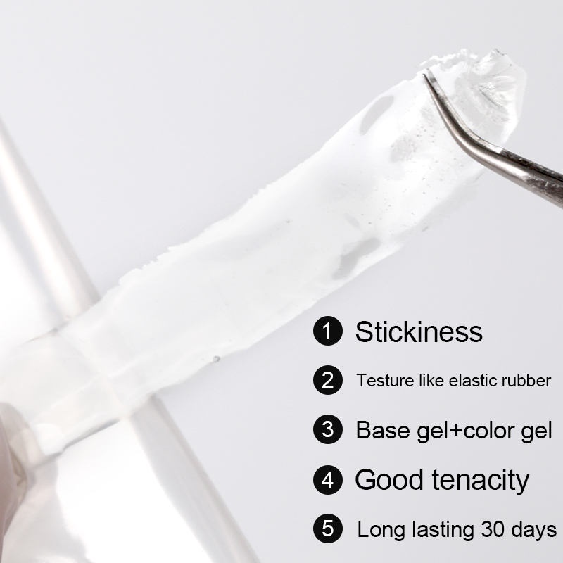 AS Strong Rubber Base Coat 2 in 1 Base Coat + Colors Gel 15ml Soak Off UV Gel Polish