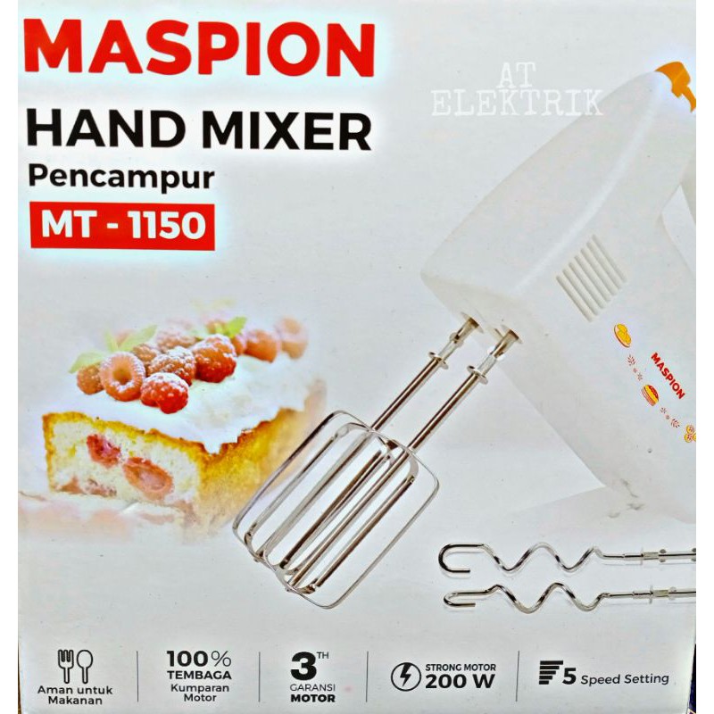 Mixer MASPION / Hand Mixer / Mesin Pencampur Adonan MASPION MT - 1150
