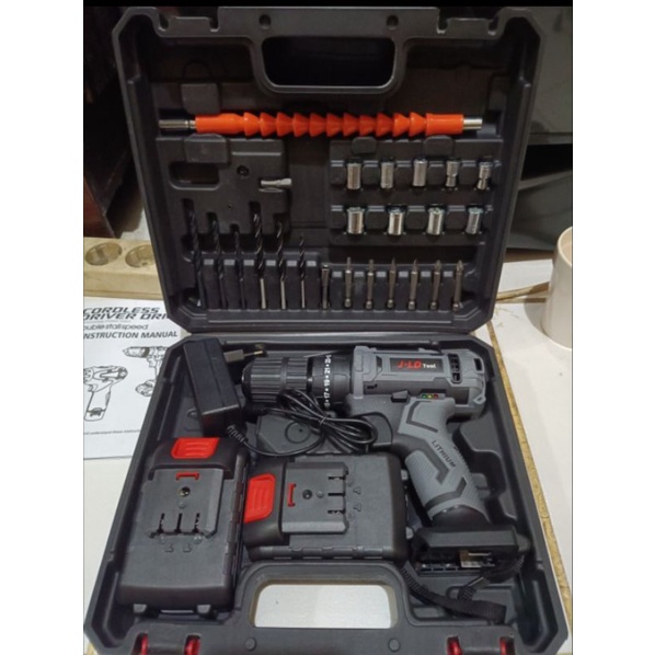 JLD MESIN BOR CORDLESS IMPACT DRILL 36VOLT