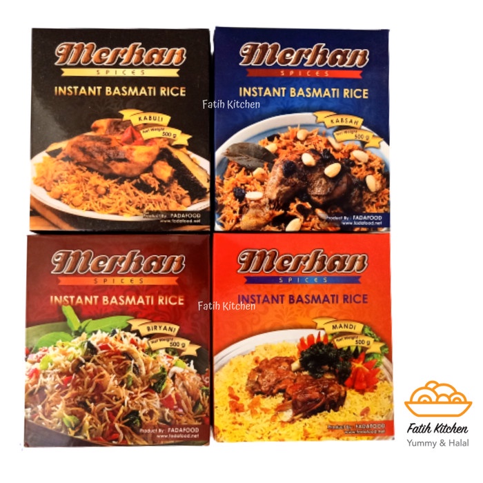 

Instan-Masak-Bumbu- Nasi Kabuli Dari Merhan Spices - Beras Basmati Dan Bumbu Kebuli -Bumbu-Masak-