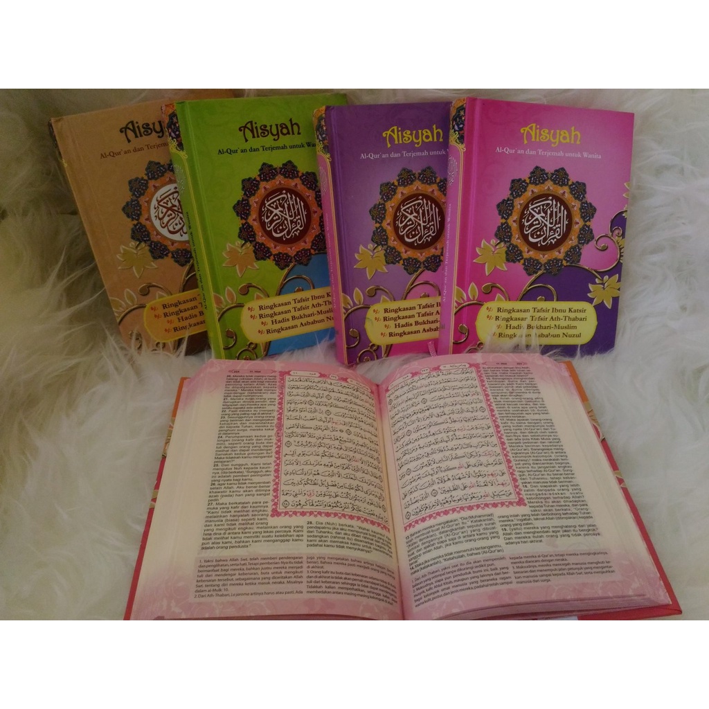 Al-Qur'an Cantik Untuk Wanita Mushaf Aisyah A6 Hard Cover