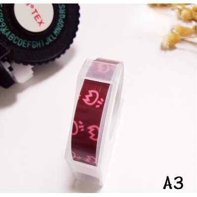 MOTEX Dymo Embossing Label Maker Printer Label DIY Manual Typewriter Tape Capital Mesin Pembuat-label tape - A3